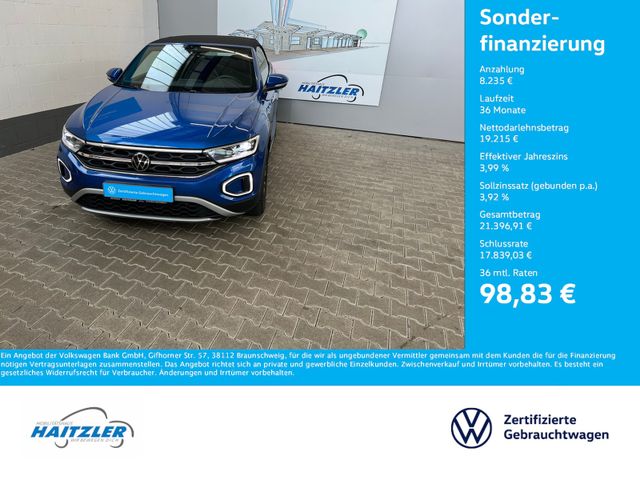 Volkswagen T-Roc Cabriolet Style 1,0 TSI + Navigation + LED