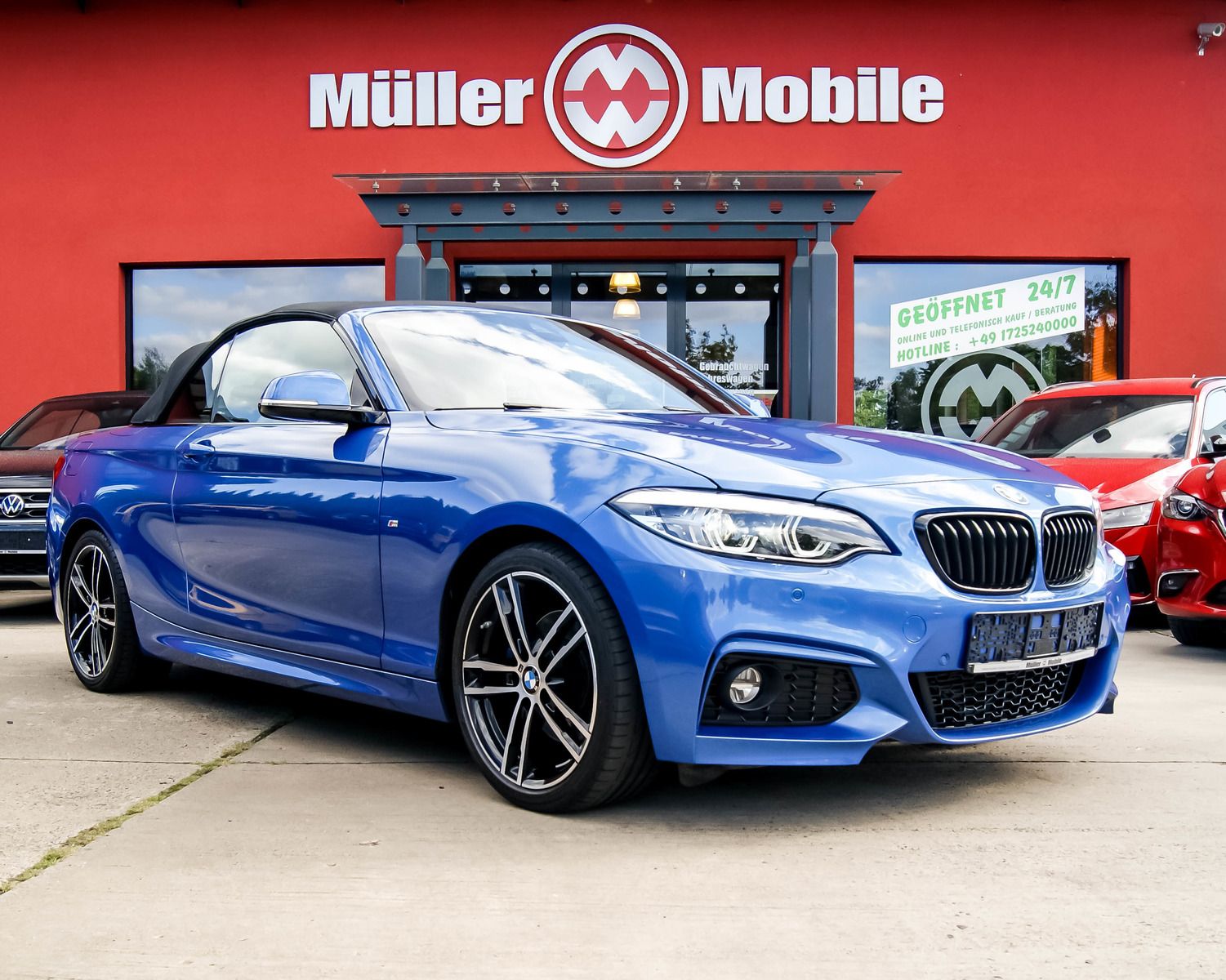 Fahrzeugabbildung BMW 220 d Cabrio M Sport Estoril NAVI LED KAMERA AHK