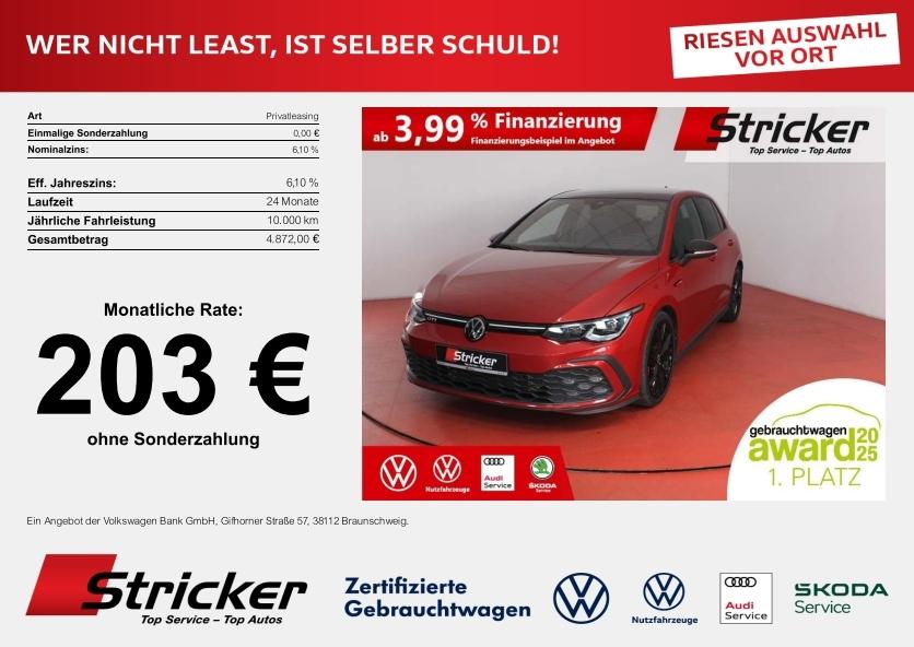 Volkswagen Golf GTI Black Style 2.0TSI DSG 203,-ohne Anzahl