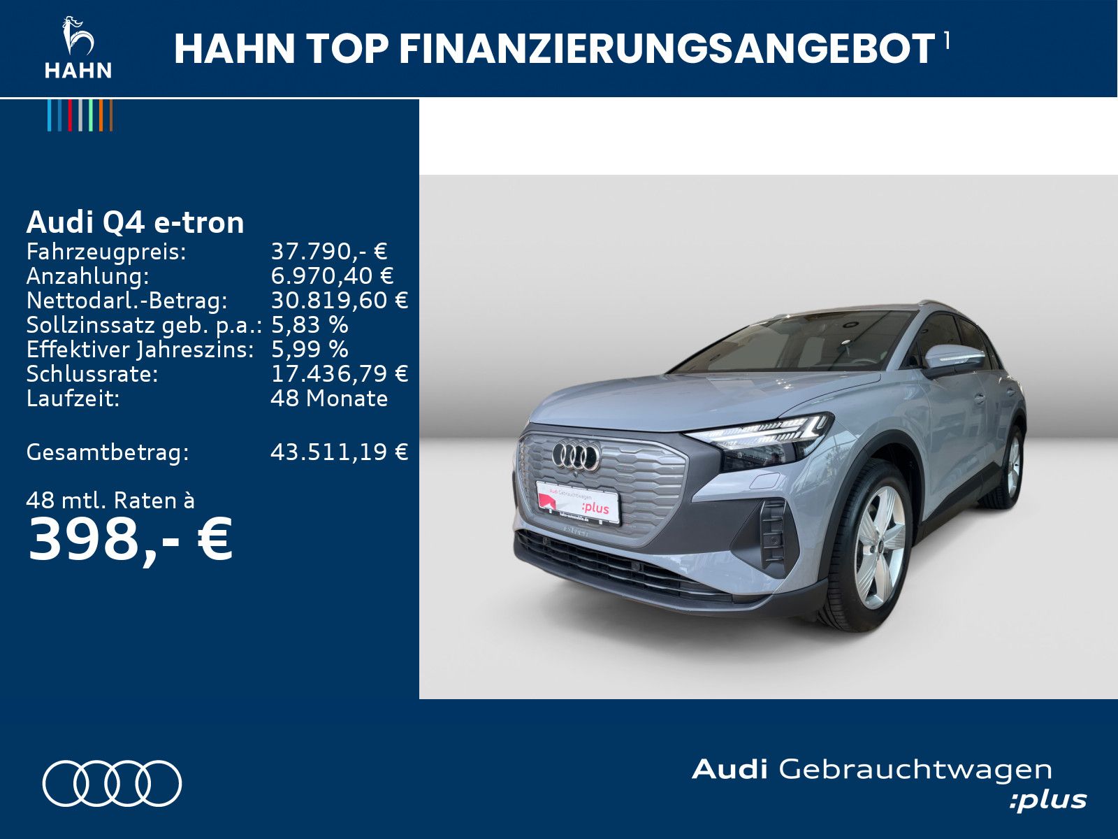 Audi Q4 40 e-tron Navi Matrix HUD CAM ACC Standklima imagem 2