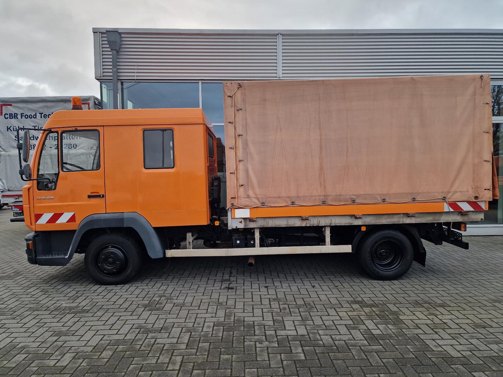 MAN 8.150 Pritsche/Doka 6 Sitzer DPF/2xAHK/76000 KM