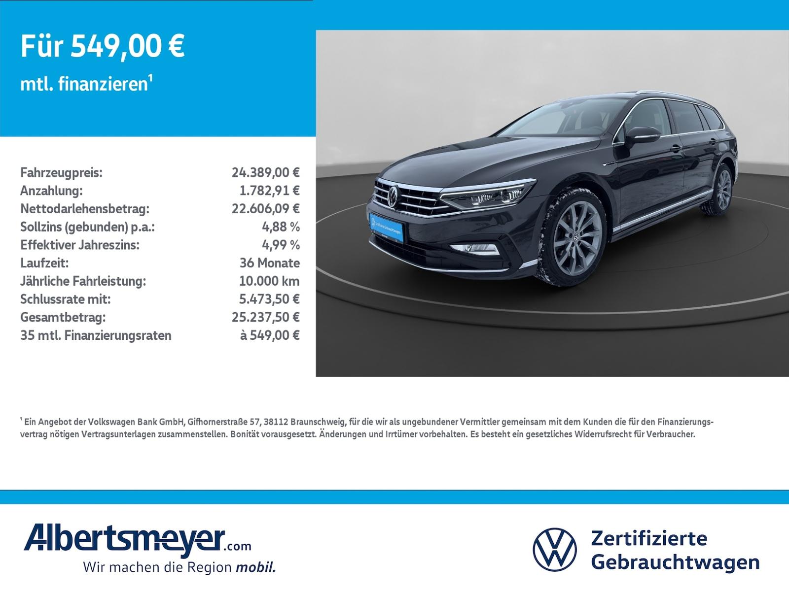 Volkswagen Passat Variant 2.0 TDI Elegance +DSG+R-LINE+LED+