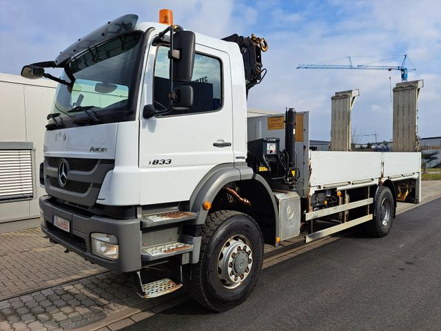 Mercedes-Benz AXOR 1833 4x4 Hiab Kran*Rampe*Klima*AHK