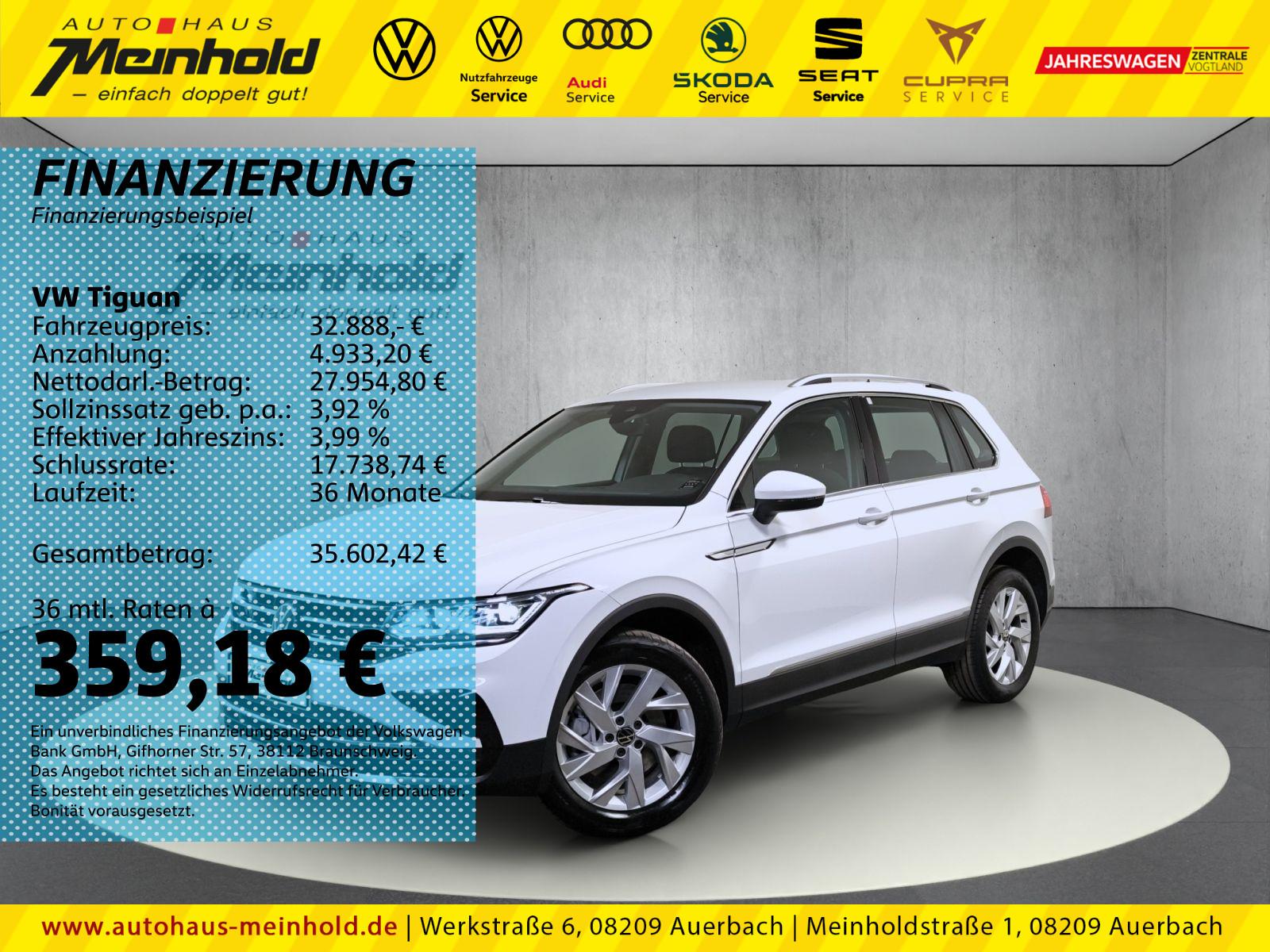 Volkswagen Tiguan 2.0 TDI DSG 4M Elegance, Matrix, AHK, 18"