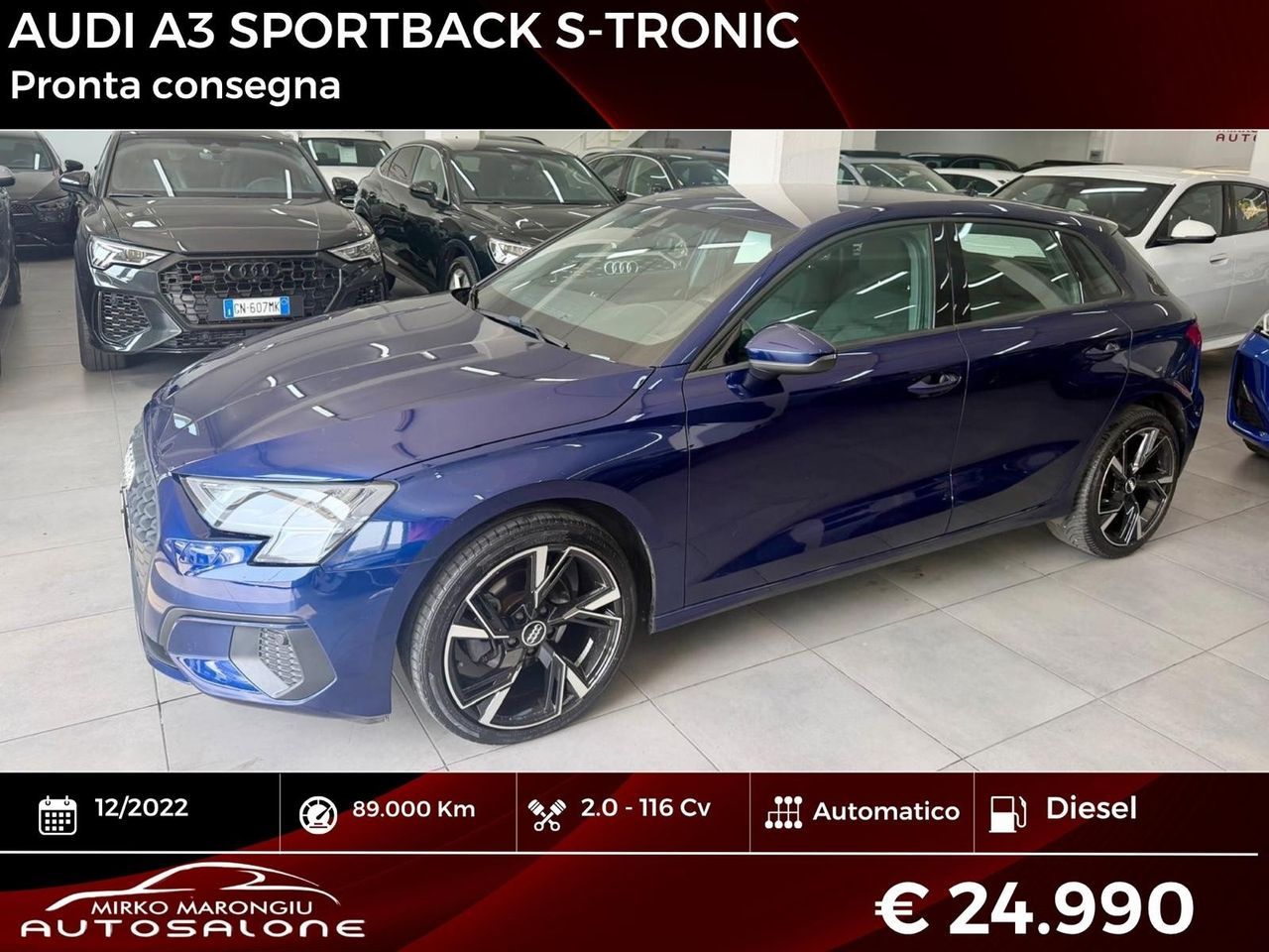 Audi A3 SPB 30 TDI S tronic Advanced FINANZIABIL