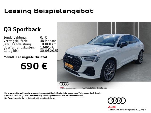 AUDI Q3 Sportback 40 TFSI qu. S line S tronic *SONOS*