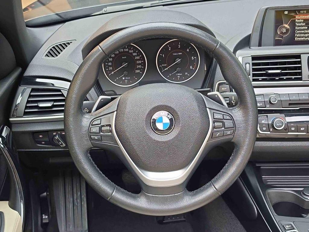 BMW 225 Cabrio 2.0 d Sport Line Schwarz/Beige Xenon