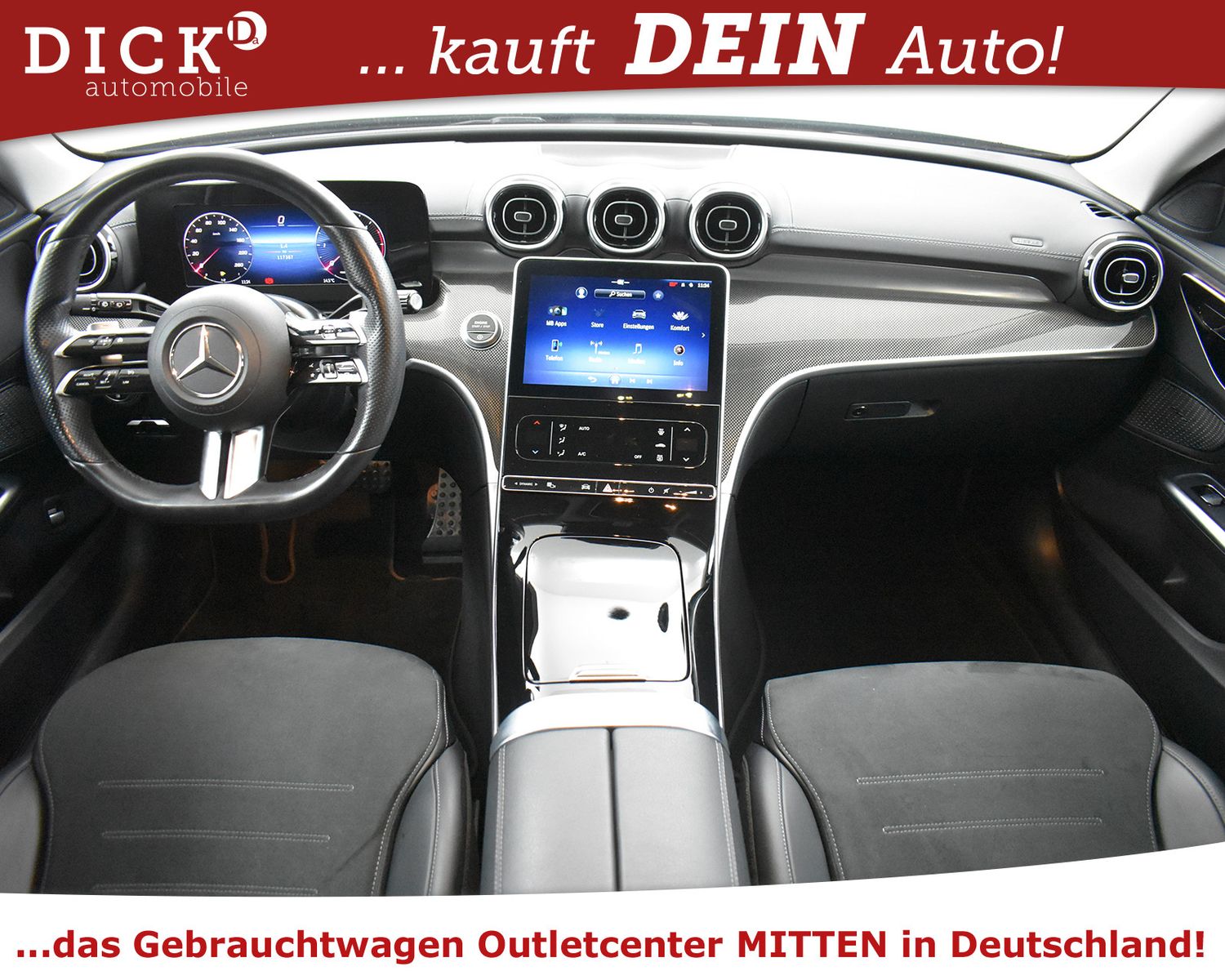 MERCEDES-BENZ C220d T 2X AMG Line NIGHT+KAM+ALCANT+LED+SHZ+18" - Image 11