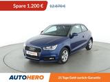 Audi A1 1.0 TFSI*NAVI*PDC*SHZ*BLUETOOTH - mit Benzin-Antrieb: Blau, Teilleder, Kleinwagen