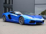 Lamborghini Aventador LP 700-4 Roadster - mit Benzin-Antrieb: Blau, Vollleder, Cabrio