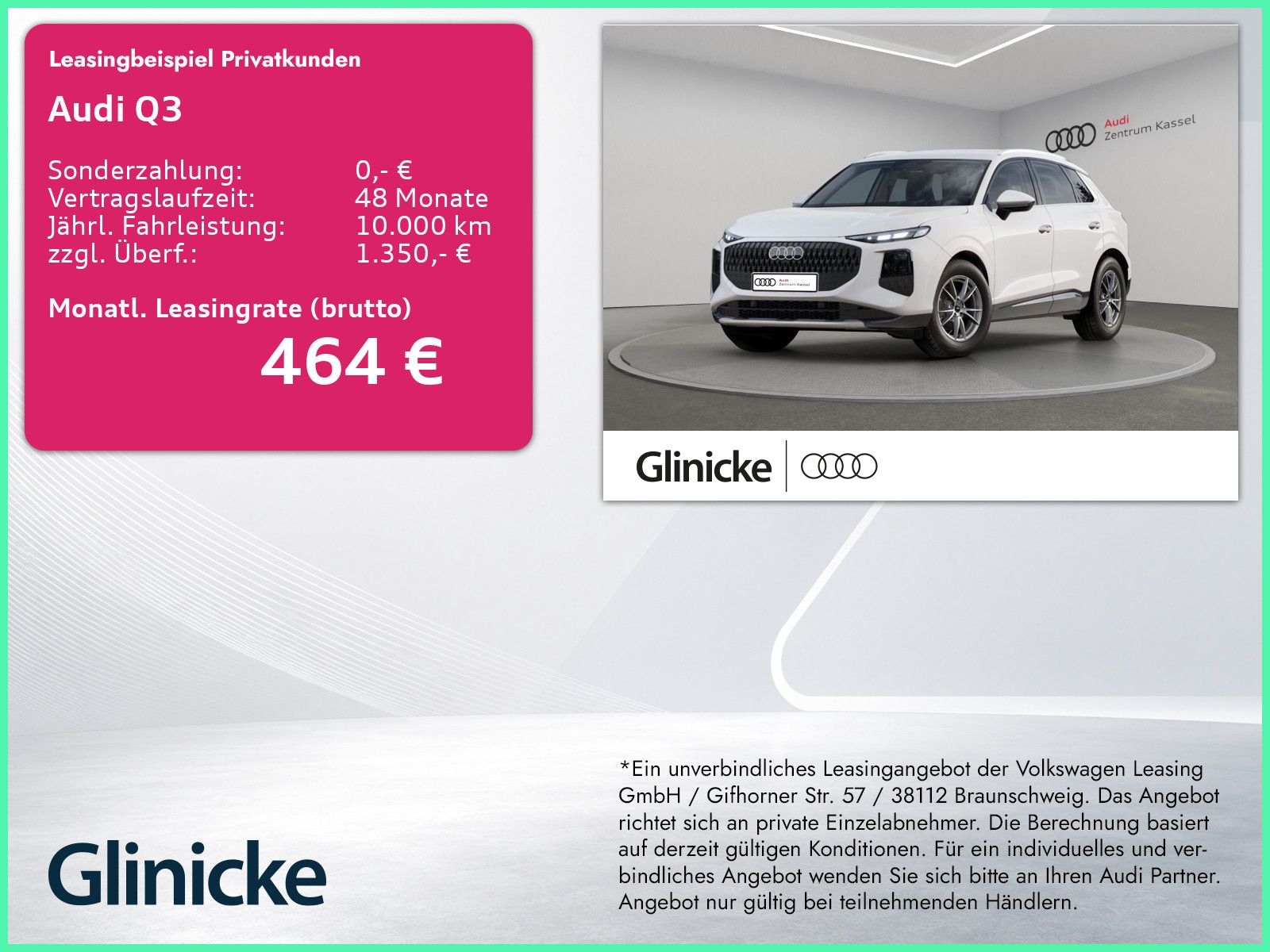 Audi Q3 SUV TFSI NEUBESTELLUNG MJ2027