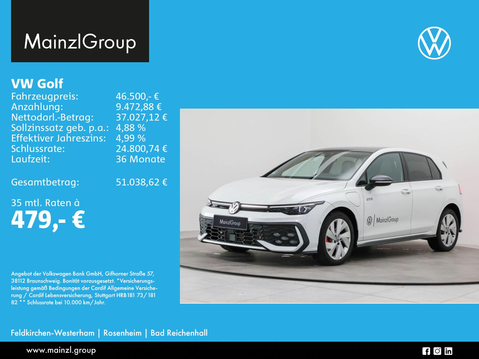 Volkswagen Golf GTE 1,5 l eHybrid OPF 130 kW (177 P S) / 85