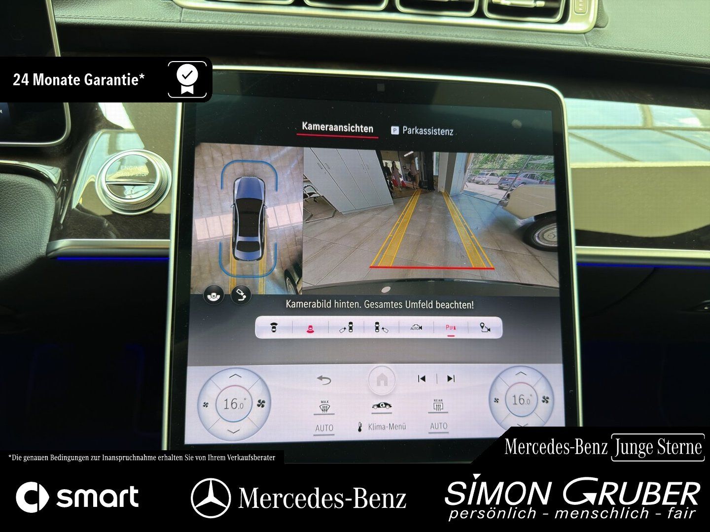 Fahrzeugabbildung Mercedes-Benz S 450 4M lang Pano Burm TV Nappa HUD Digital AHK