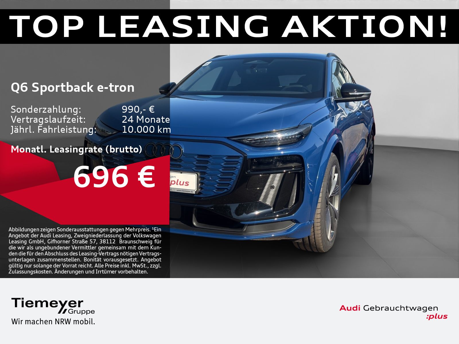 Audi Q6 e-tron Sportback PERFORMANCE PANO LM21 LEDER 