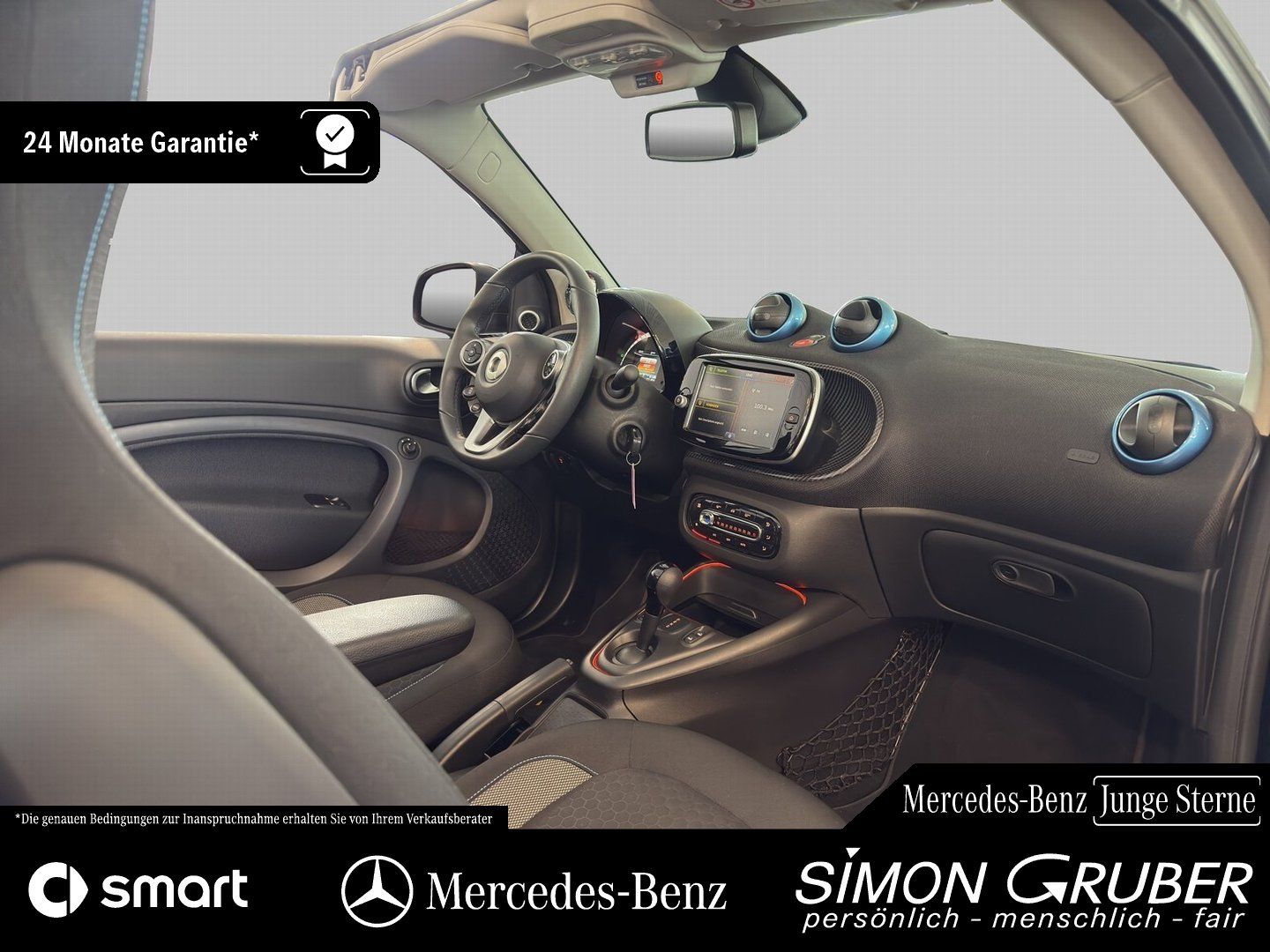 Fahrzeugabbildung Smart fortwo EQ Cabrio Pulse Exclusive JBL Carbon Wint