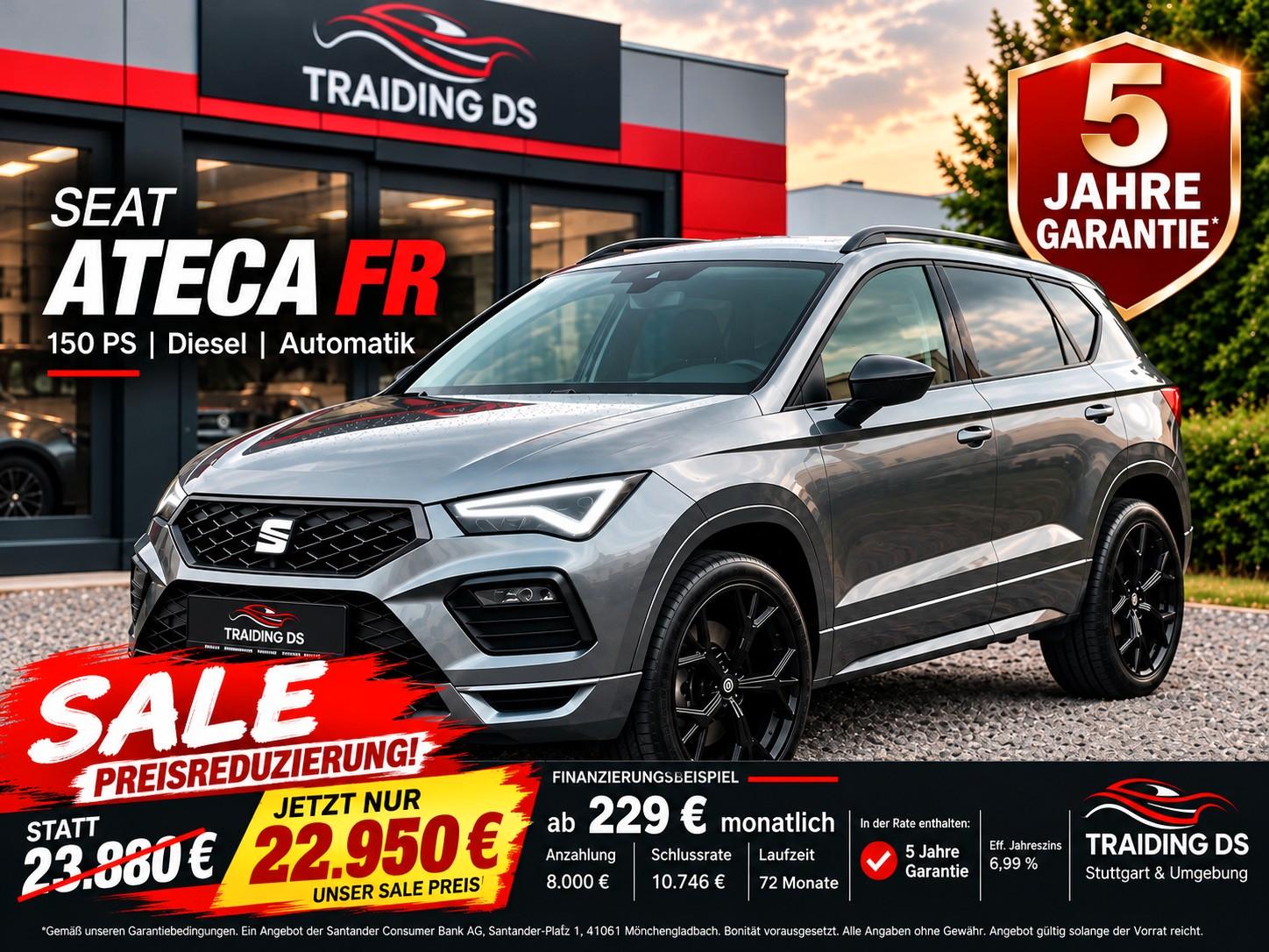Seat ATECA --FR--DSG-19 ZOLL--5 JA. GARANTIE-1. HAND