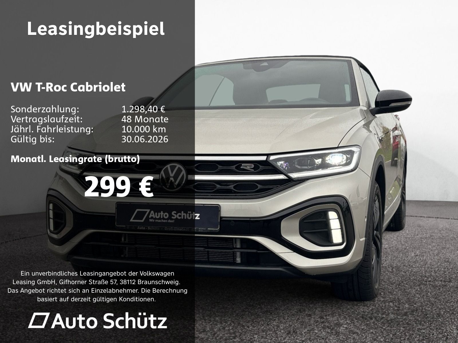 Volkswagen T-Roc Cabriolet R-Line 1.5 l TSI OPF 110 kW (150