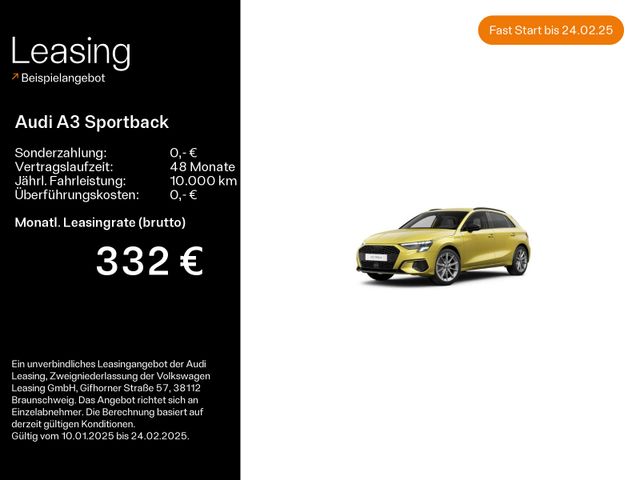 Audi A3 Sportback Advanced 40 TFSI e S line*Navi*LED*