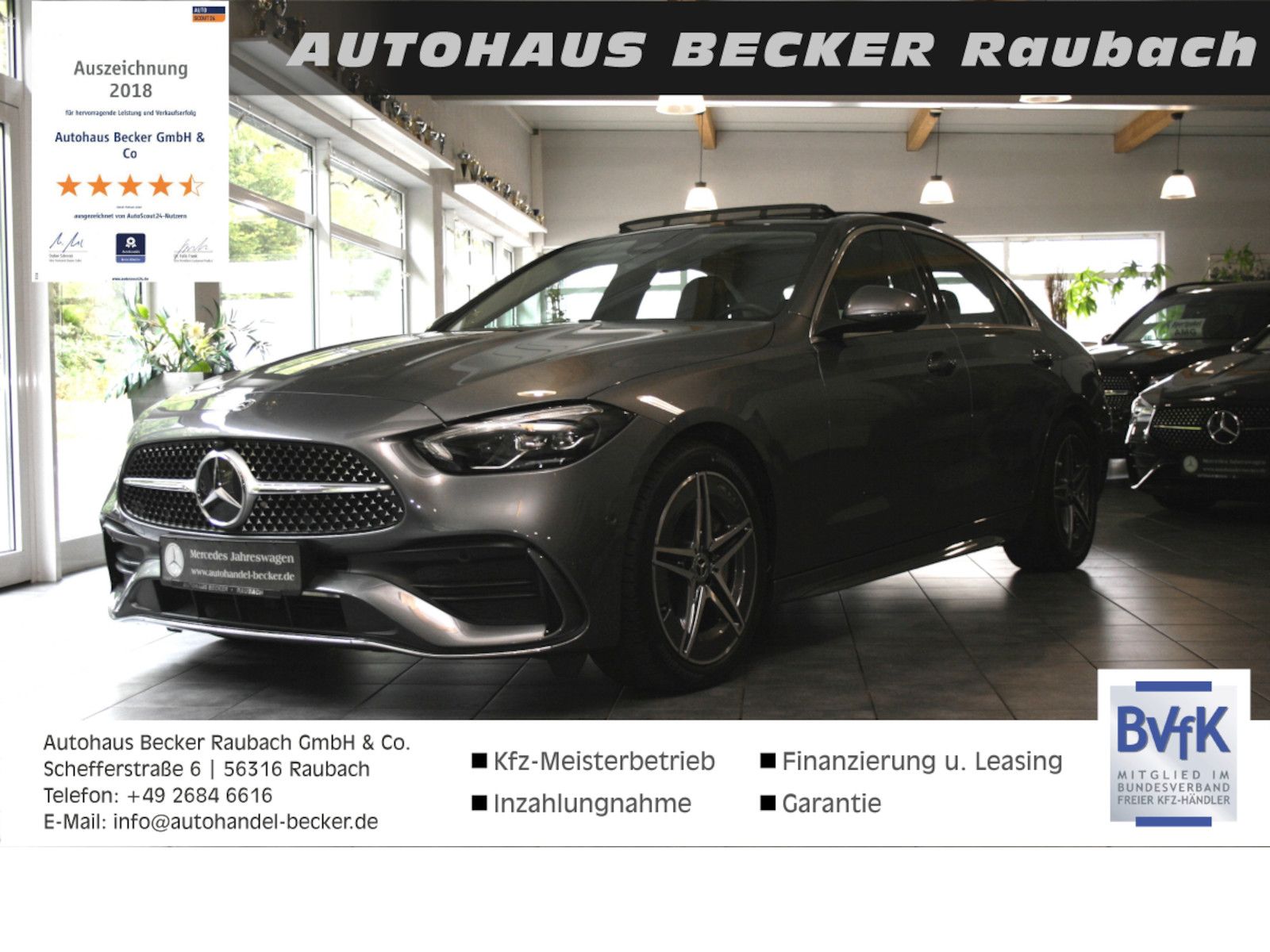 Fahrzeugabbildung Mercedes-Benz C 200 d AMG Plus *Panorama-Schiebedach *Memory
