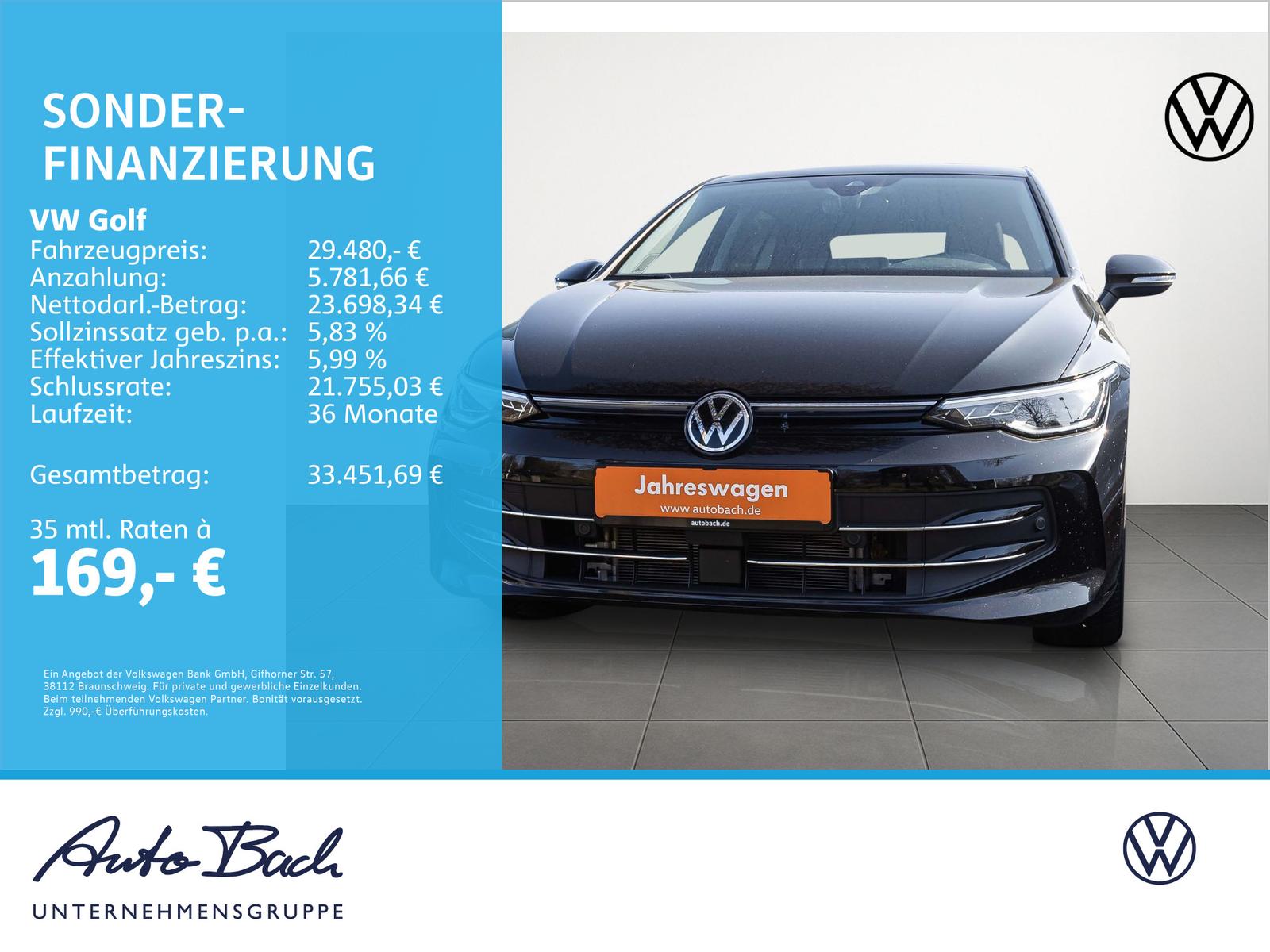 Volkswagen Golf VIII 1.5 TSI DSG "Goal" Navi LED ACC EPH Si, миниатюра 19