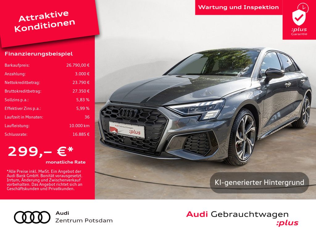 Abbildung Leasingangebot Audi A3 Sportback 45 TFSI e MATRIX ACC PDC NAVI HUD