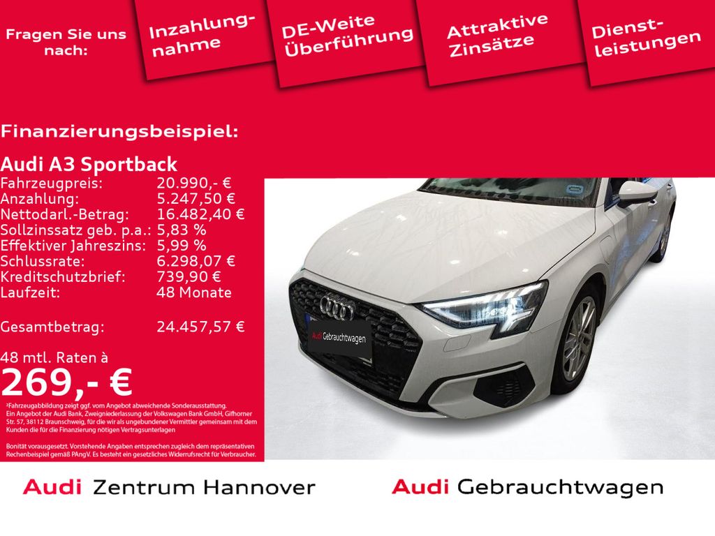 Audi A3 Sportback 40 TFSI e-tron Kombiinstrument digi
