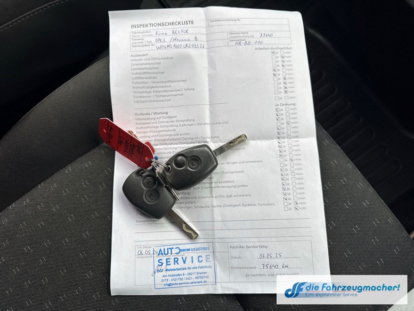 Fahrzeugabbildung Opel Movano Koffer L4H1 3,5t ZwillingsBe. Navi Temp R