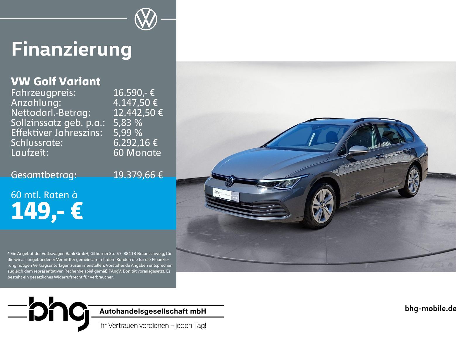 Volkswagen Golf Variant 1.0 TSI DSG Life ACCTravelAssist Na