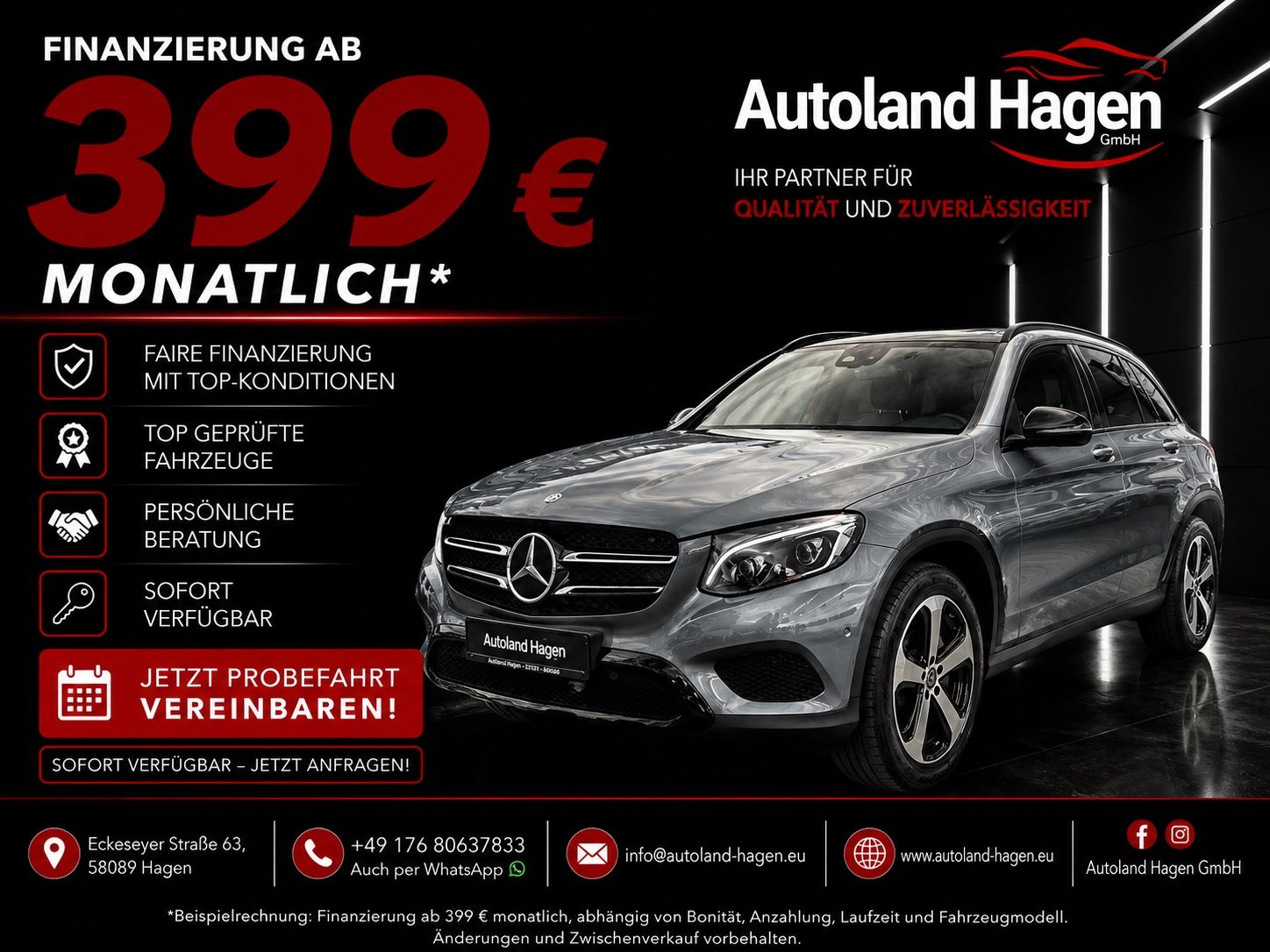MERCEDES-BENZ GLC 250d AMG *FINANZIERUNG 399€ + GARANTIE