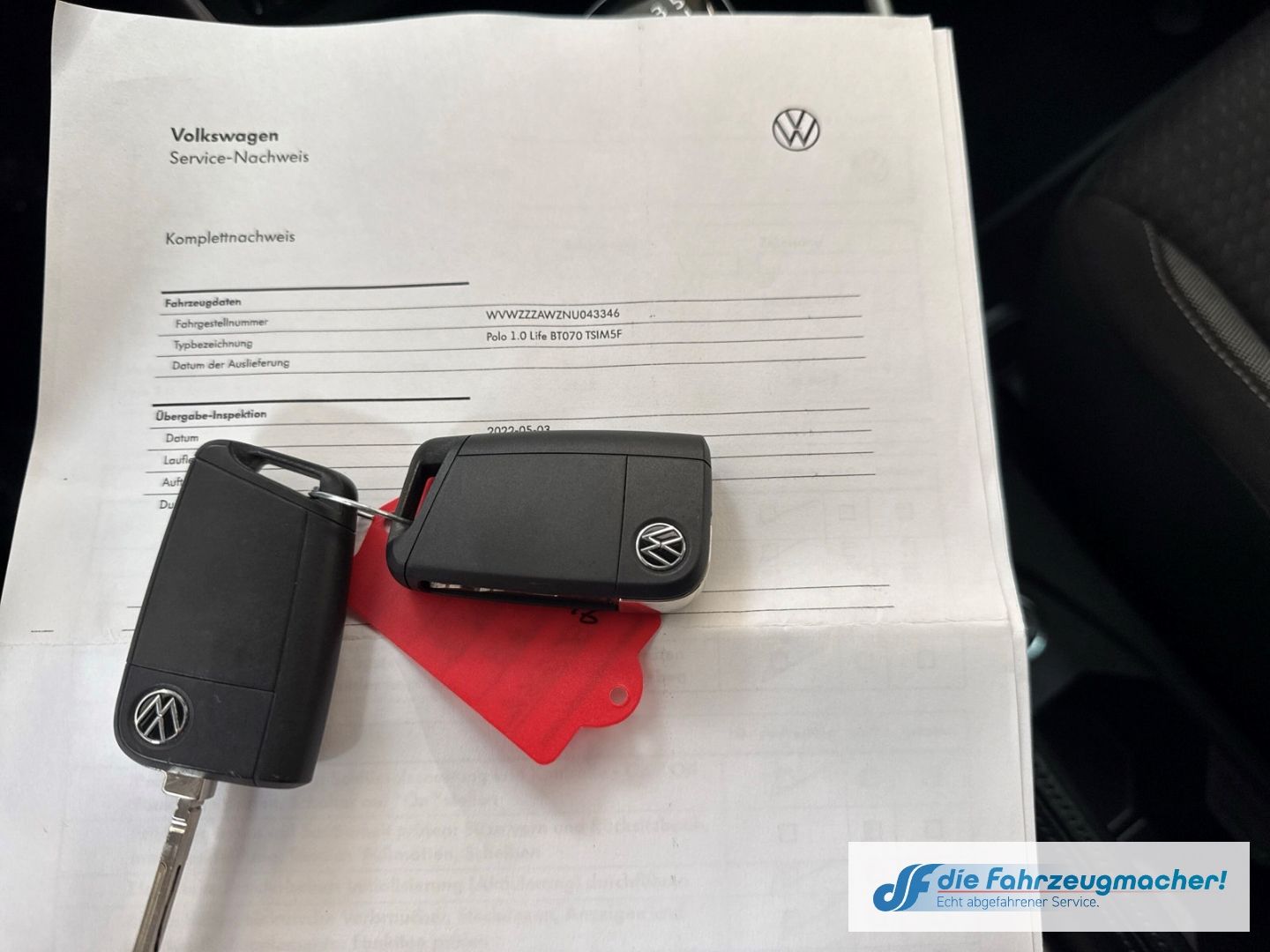Fahrzeugabbildung Volkswagen Polo VI Life 1.0 TSI EU6d Navi Digitales Cockpit
