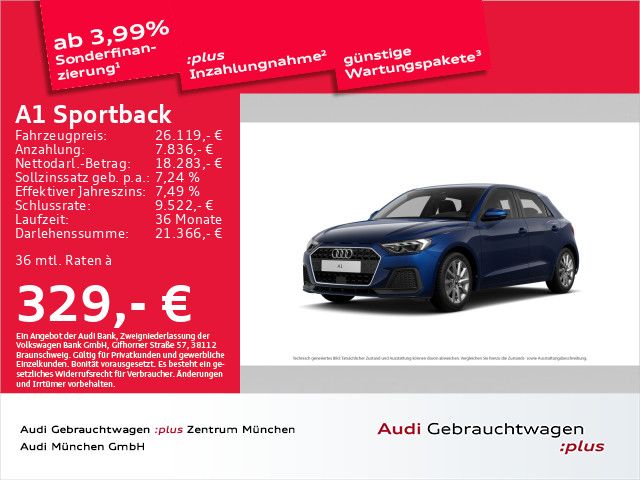 Audi A1 Sportback 30 TFSI advanced Virtual/Navi+/PDC+