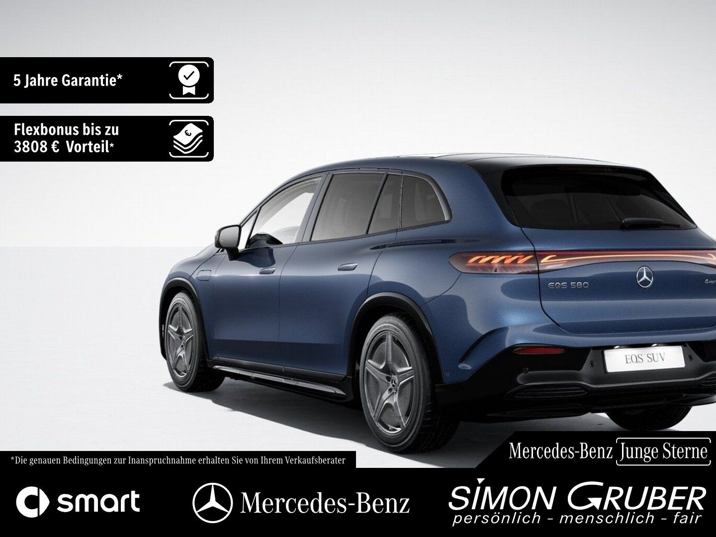 Fahrzeugabbildung Mercedes-Benz EQS 580 4M SUV AMG Night Business Class 7Sitzer