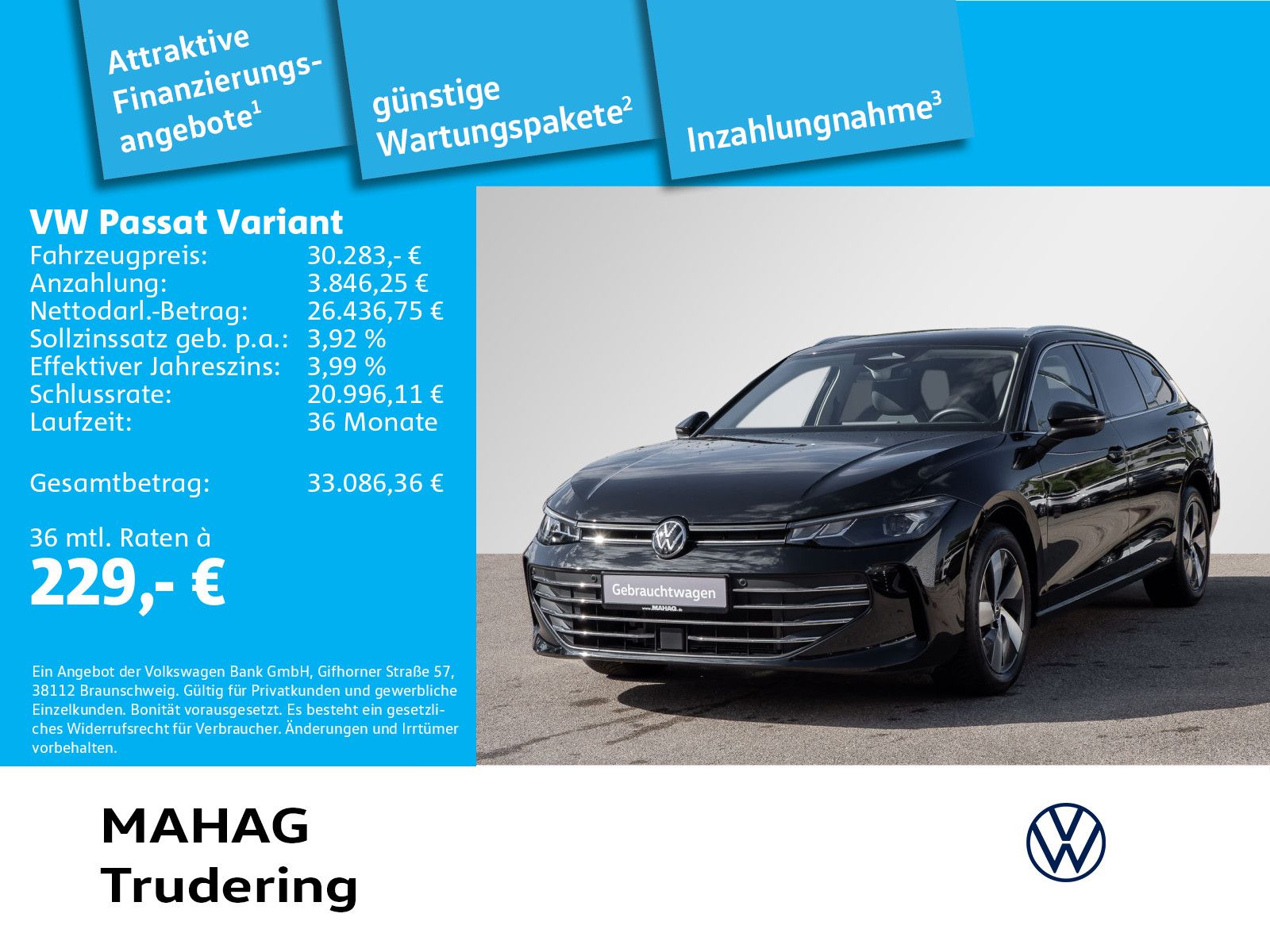 Volkswagen Passat Business 1.5 eTSI AHK LED Navi HuD ParkAs imagem 2