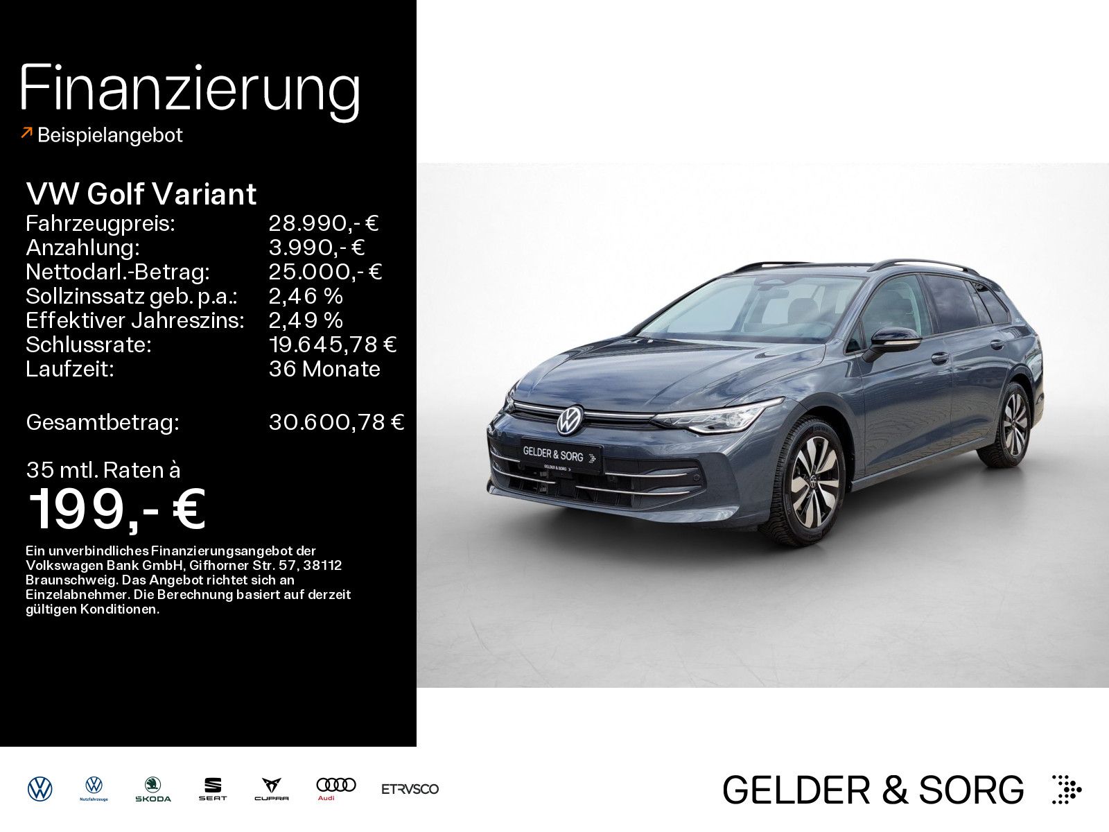 Volkswagen Golf Variant 1.5 eTSI Goal LED*AHK*360°