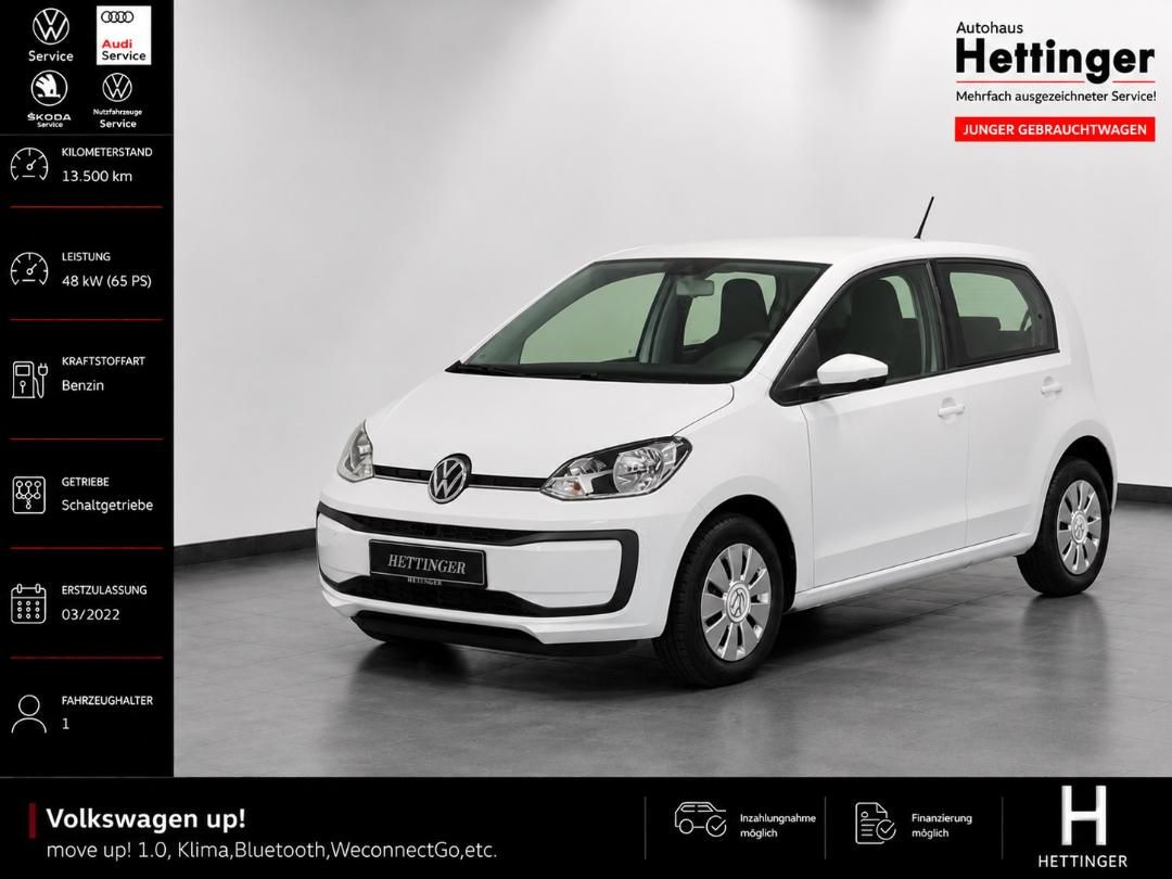 VW up! move up! 1.0, Klima,Bluetooth,WeconnectGo...