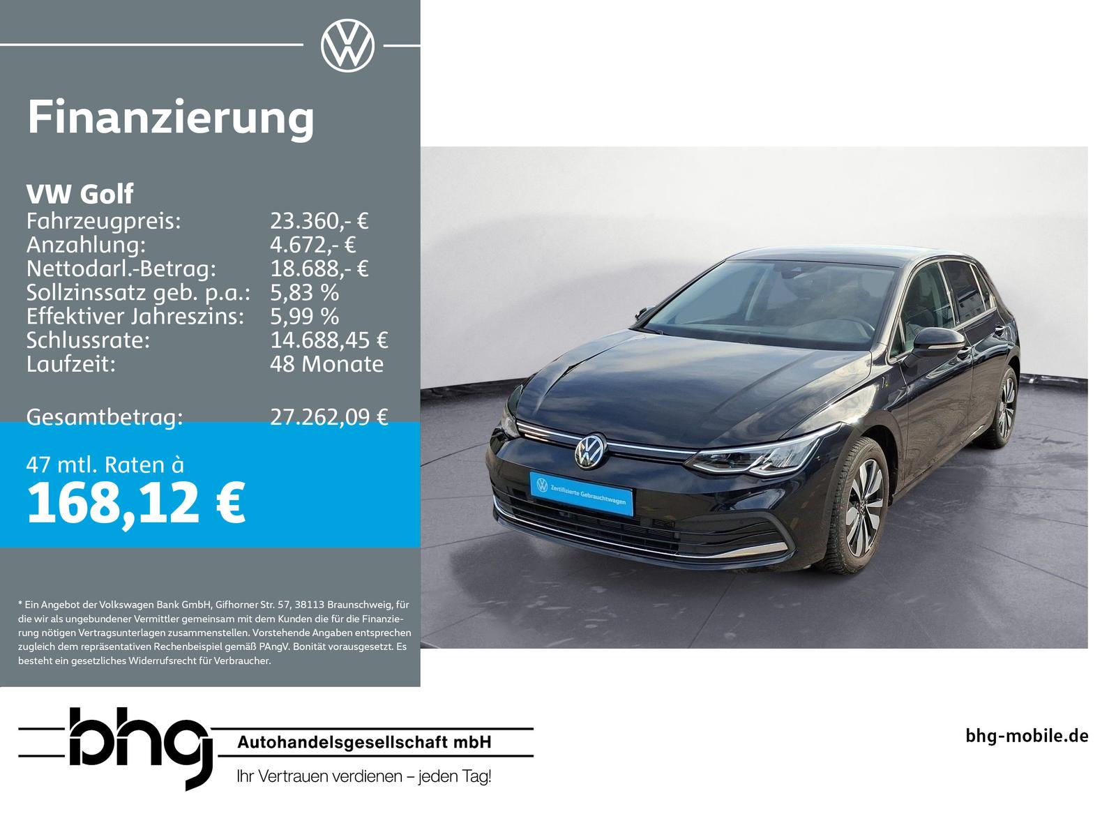 Volkswagen Golf 1.0 eTSI OPF DSG Move