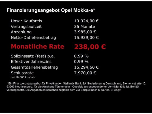 Mokka-e B ELEGANCE 50kWH AT+RÜCKFAHRKAMERA+SITZ-