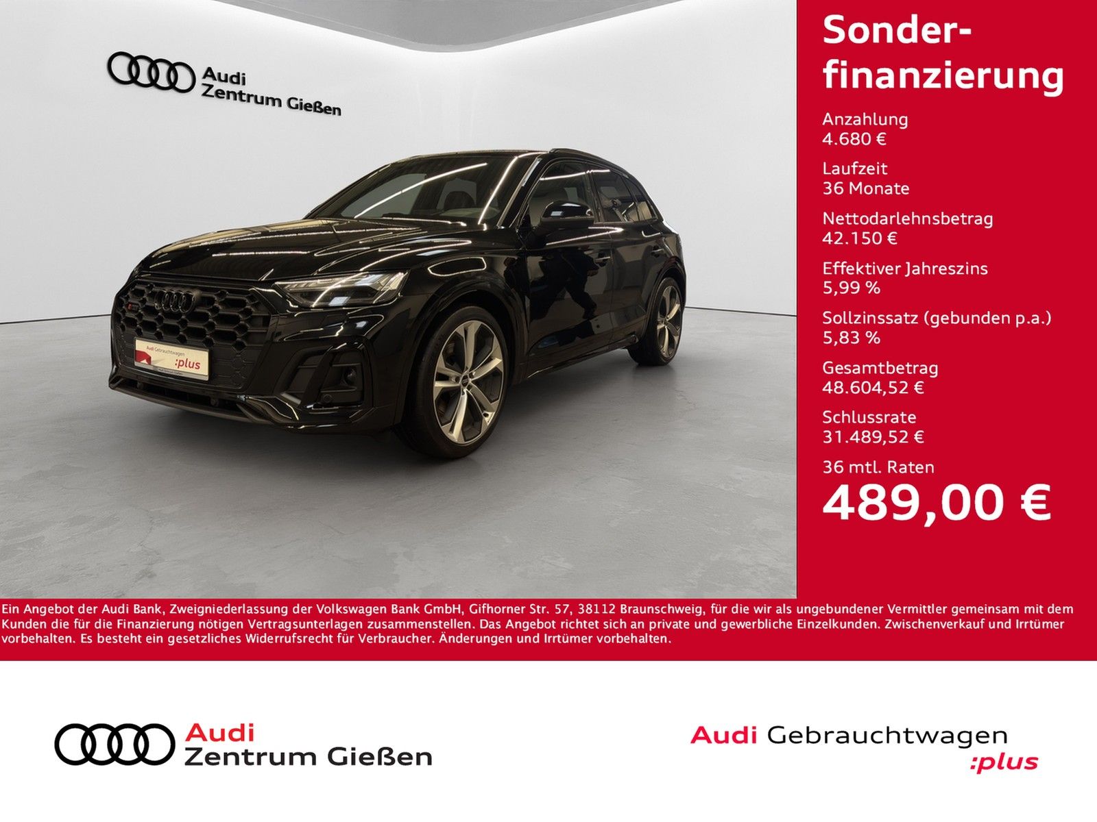 Audi SQ5 TDI quattro Black HuD Matrix B&O Standheizun imagem 2