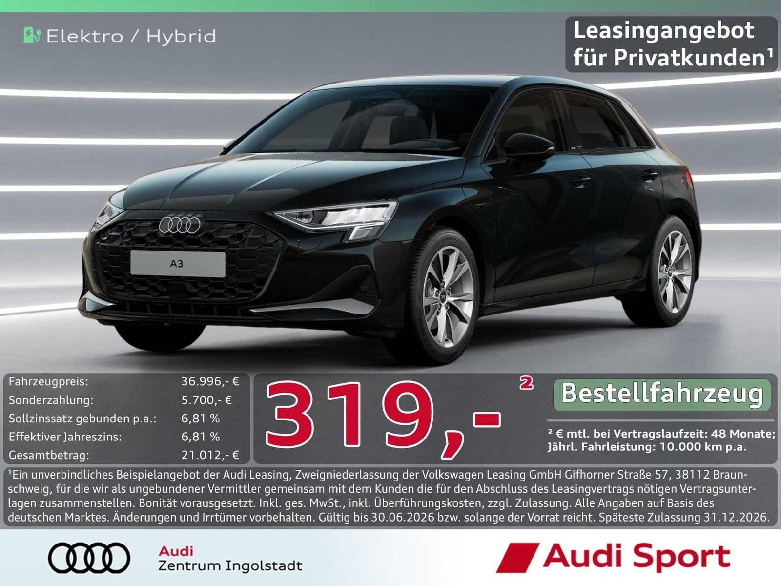 Audi A3 Sportback TFSI e PDC+ Virtual UPE 47.080,-
