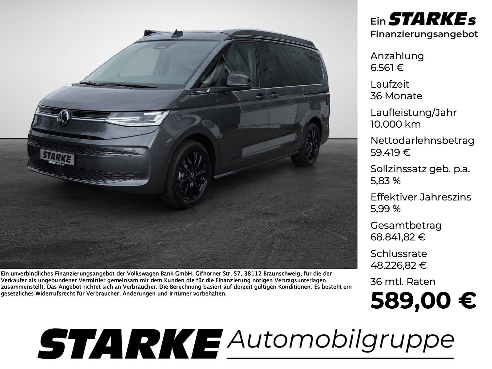 Volkswagen T7 California Ocean 2.0 TDI DSG Camper  AHK Stan