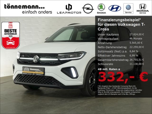 T-Cross R-LINE TSI DSG+AHK+NAVI+MATRIX LED+RÜCKF