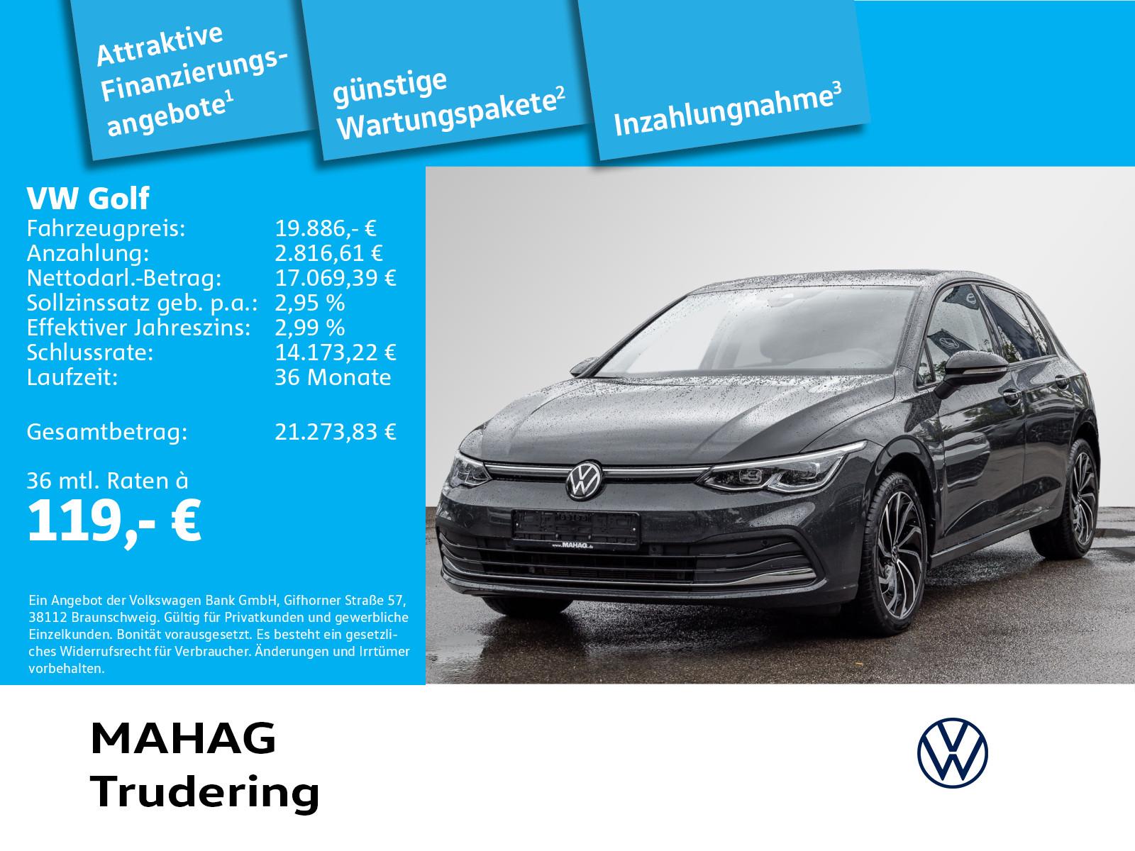 Volkswagen Golf VIII MOVE 2.0 TDI LED+ Navi Sitzhz ParkPilo, миниатюра 2
