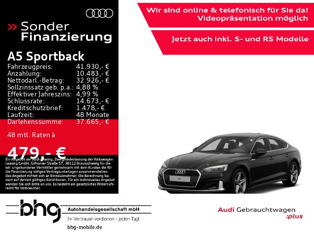 Audi A5 Sportback 35 TDI S tronic advanced