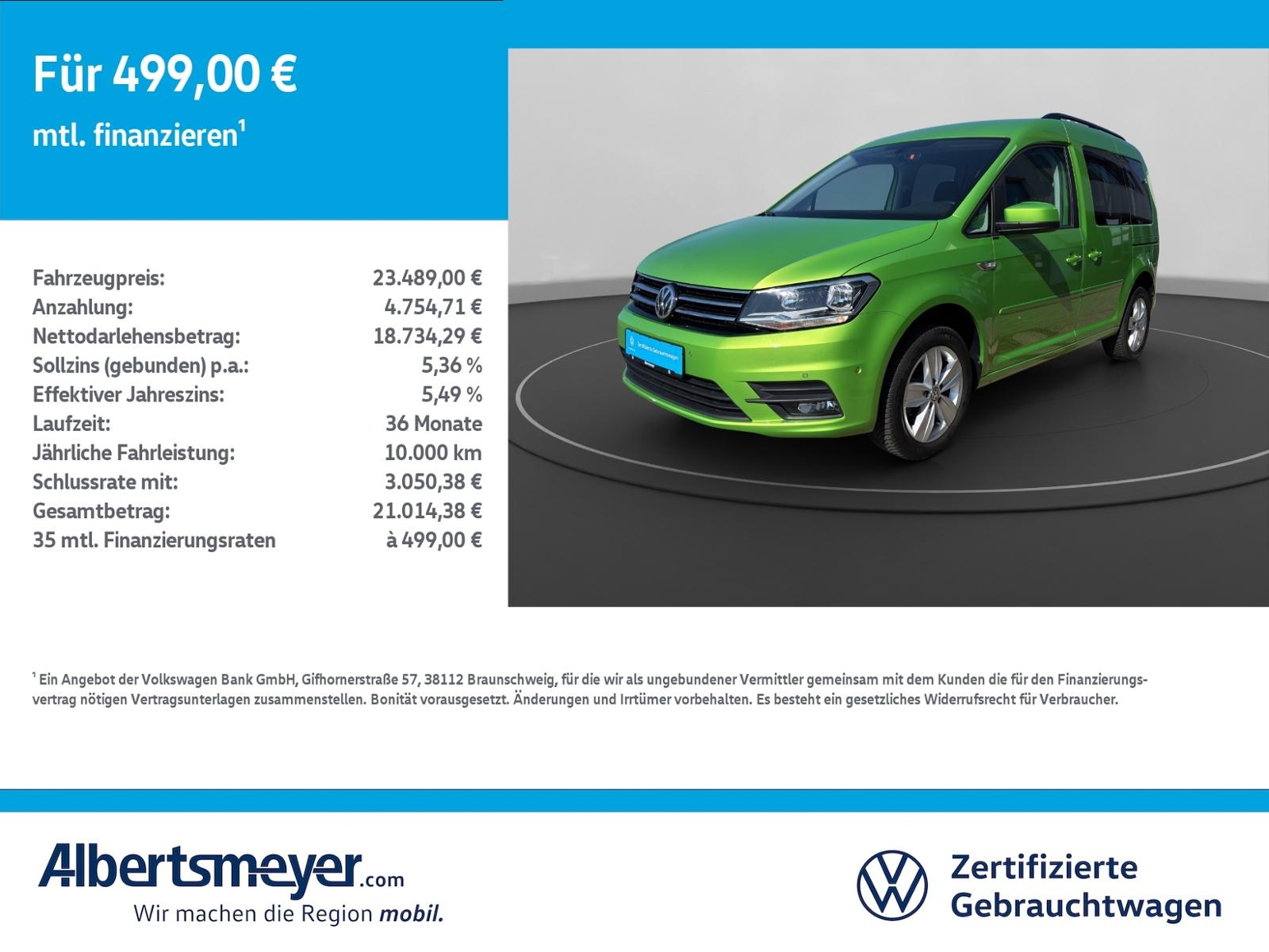 Volkswagen Caddy 1.4 TSI Comfortline +DSG+NAVI+KLIMA+PARKLE