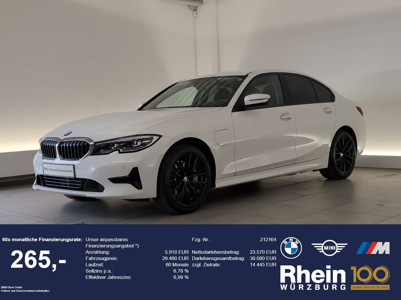 BMW 330e Limousine Navi/LED/AHK/RFK/SHZ/Apple Navi/L