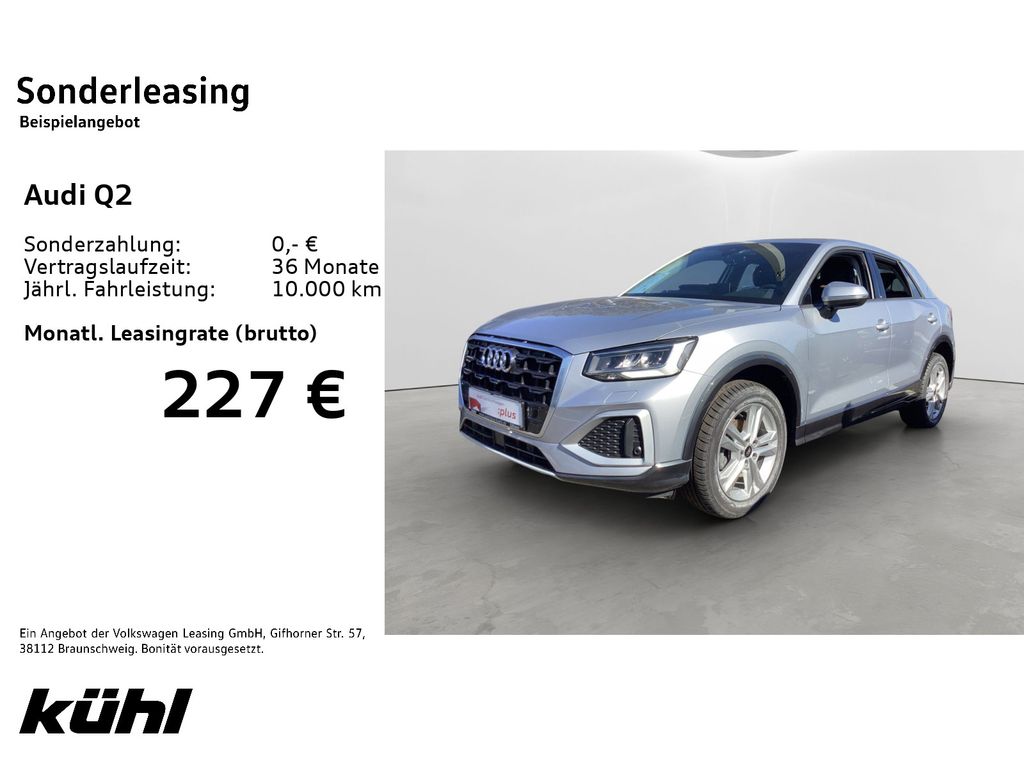 Abbildung Leasingangebot Audi Q2 30 TFSI advanced MMI+/AHK/Kamera/Parkhilfe+