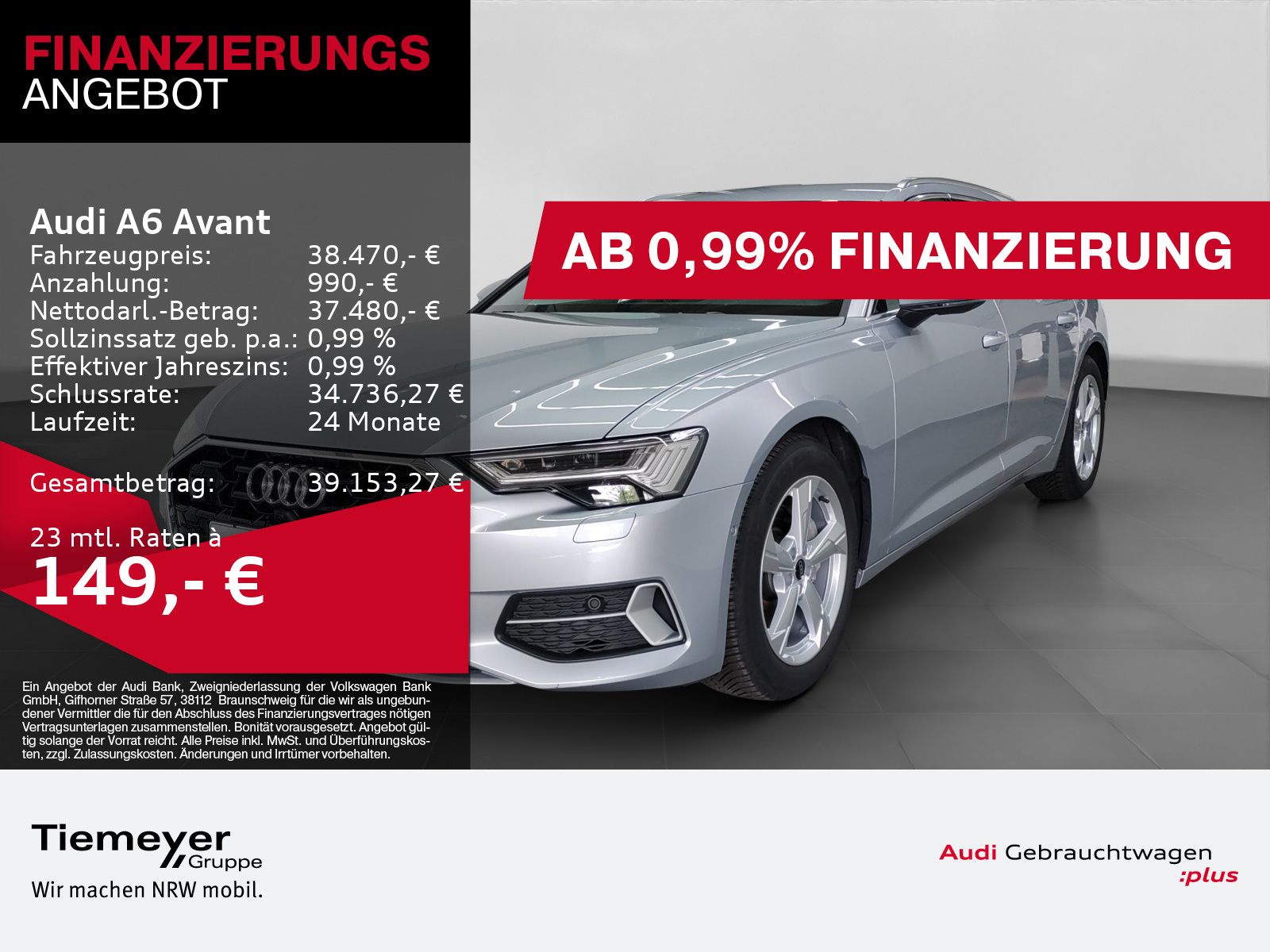 Audi A6 Avant 35 TDI S LINE HD-MATRIX ASSIST 360° AHK