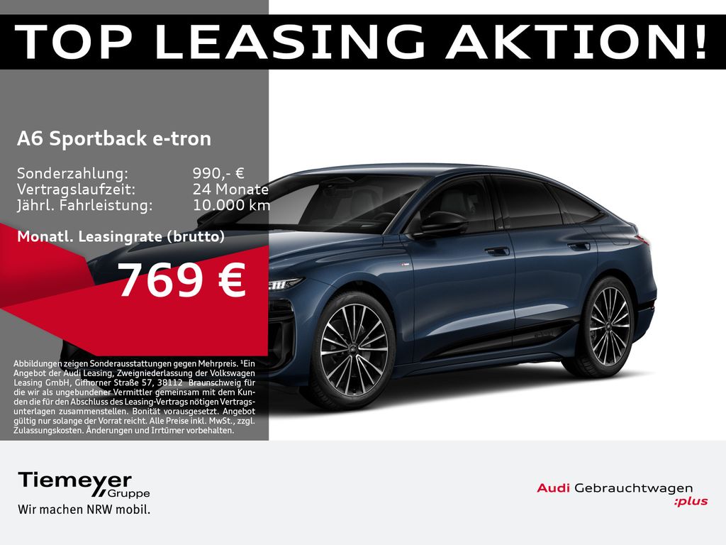 Audi A6 e-tron Sportback Q S LINE LEDER HuD LM20 BuO