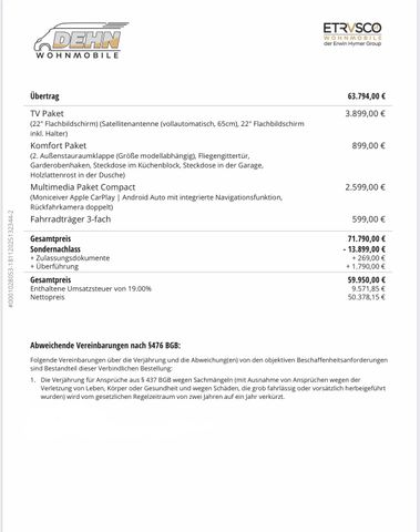 Etrusco T6.9 SB 13.899,00 € Preisvorteil!