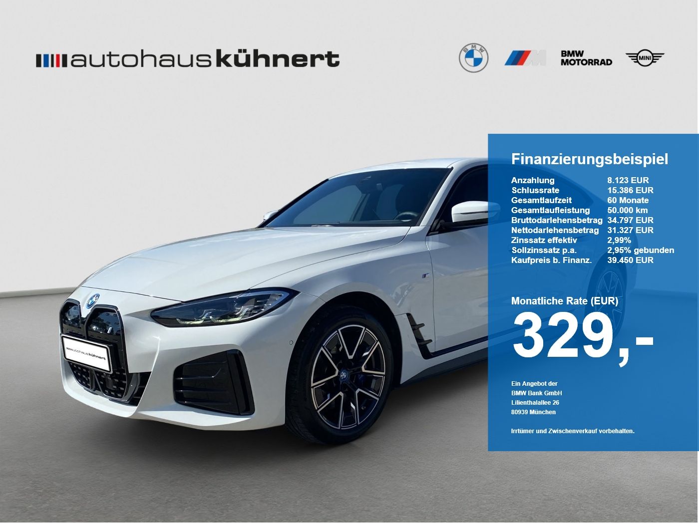 BMW i4 eDrive 35 Gran Coupé ///M-Sport/ACC/RFK/Hifi